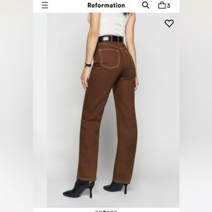 Reformation brown jeans :)